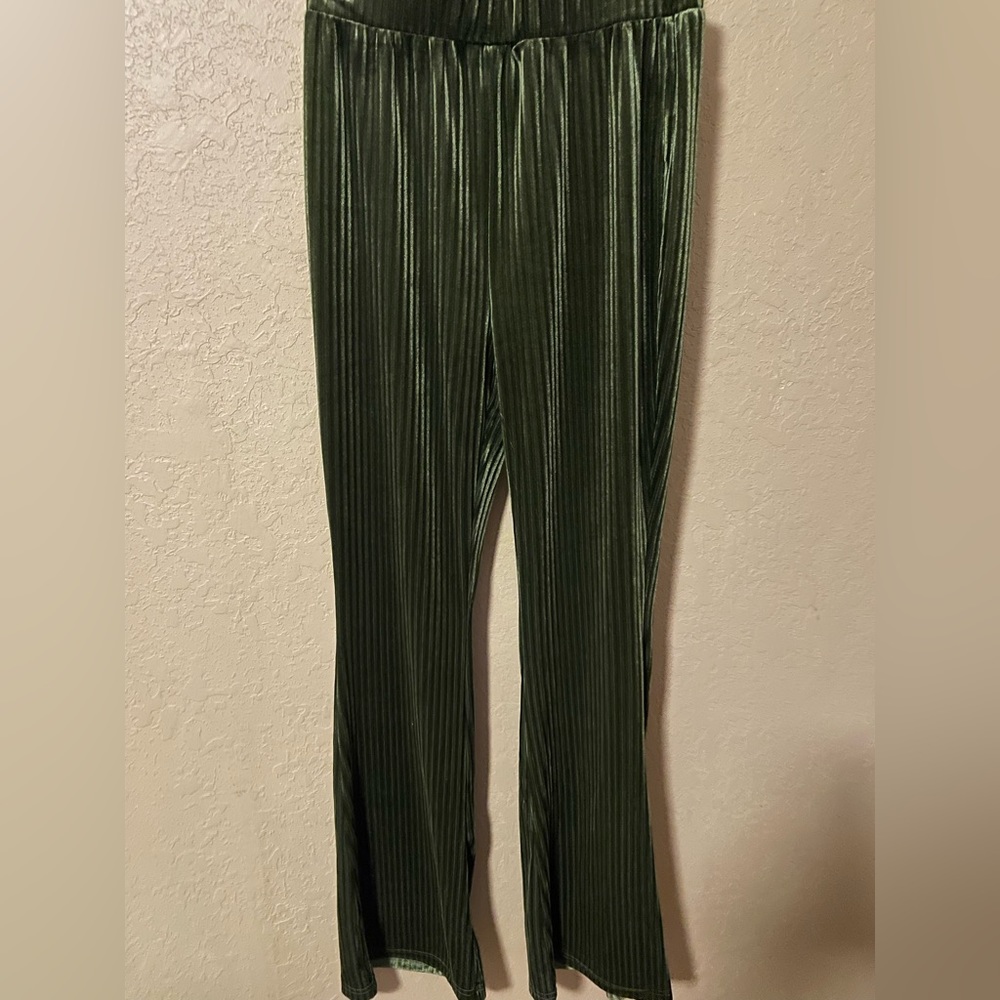 Velvet Flare Pants